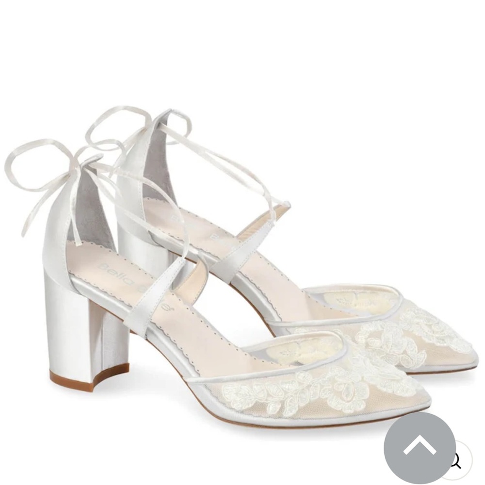 Elegant Silver Lace Heels